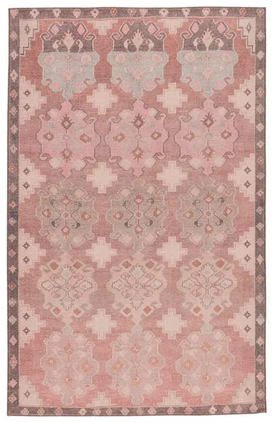 Product Image 3 for Chilton Medallion Pink/ Brown Rug from Jaipur