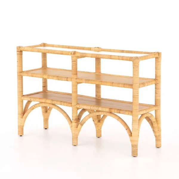 Product Image 4 for Auden Console Table Wrapped Honey Rattan from Four Hands