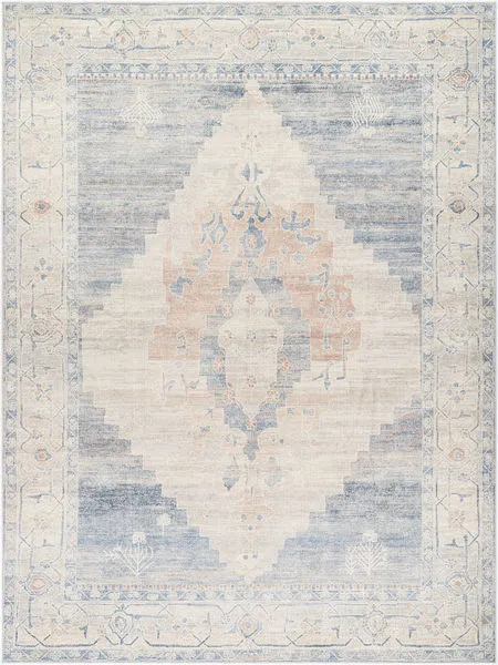 Product Image 1 for Luca Denim/Ivory Machine Woven Rug from Livabliss