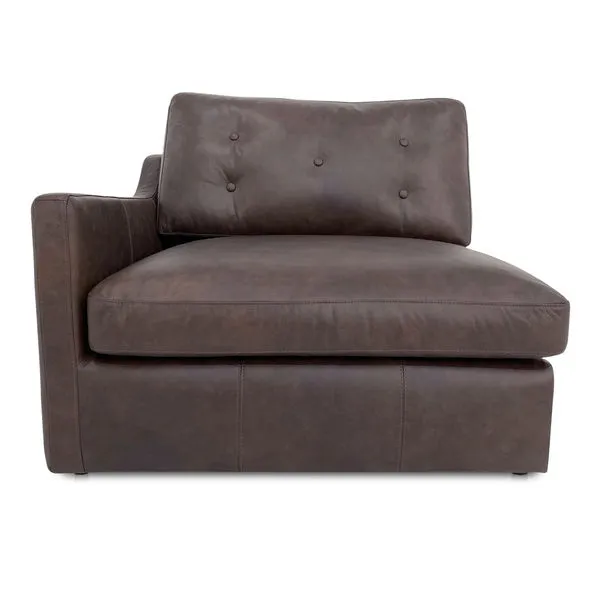 Product Image 1 for Thurlow Left Arm Facing Chair Espresso Brown Leather from Moe's
