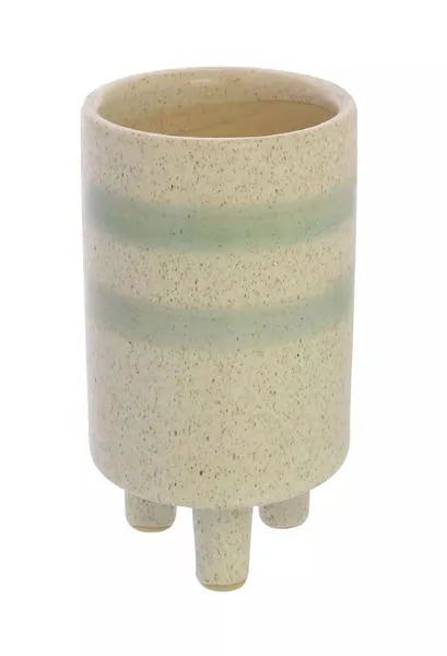 Product Image 1 for Fluorite Vase, Ceramic   White, Teal from Homart