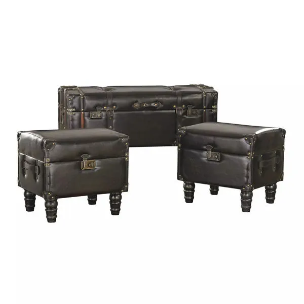 Product Image 1 for Set Of 3 Travelers Storage Trunks from Elk Home