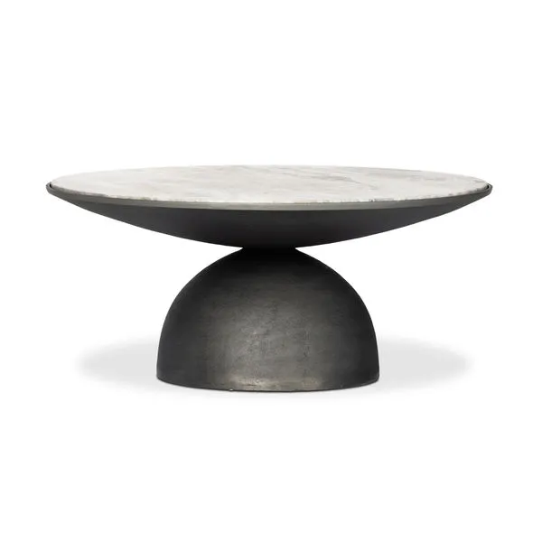 Product Image 1 for Corbett Aluminum Coffee Table - Hammered Grey from Four Hands