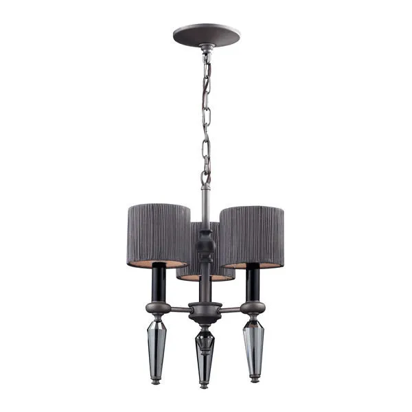 Product Image 1 for Beaumont 3 Light Chandelier Graphite** from Elk Lighting