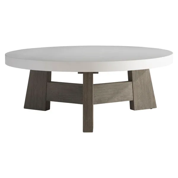 Product Image 2 for Rochelle White-Topped Wooden Outdoor Round Cocktail Table from Bernhardt Furniture