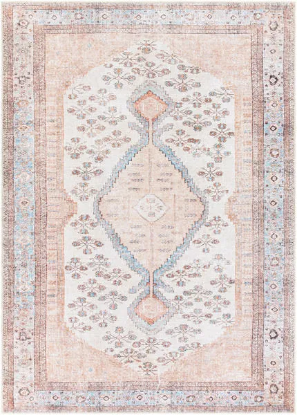 Product Image 5 for Amelie Peach / Ivory Rug - 5'3" X 7'3" from Surya