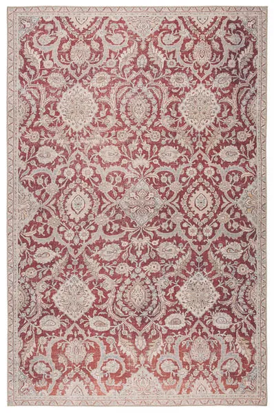 Product Image 8 for Sire Indoor / Outdoor Oriental Red / Gray Area Rug from Jaipur 