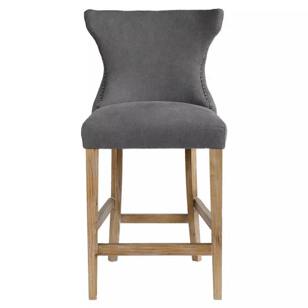 Product Image 2 for Uttermost Gamlin Gray Counter Stool from Uttermost