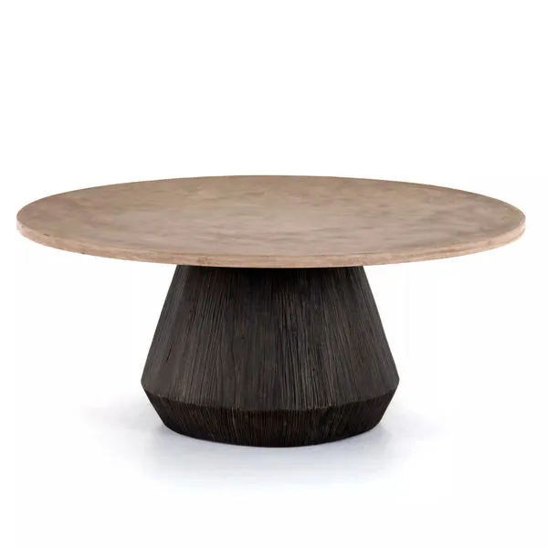 Product Image 4 for Darwin Round Coffee Table Taupe from Four Hands
