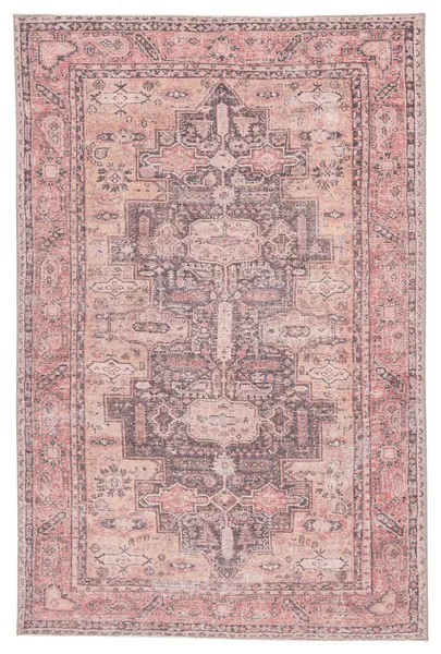Product Image 5 for Cosima Medallion Pink / Dark Purple Runner Rug from Jaipur