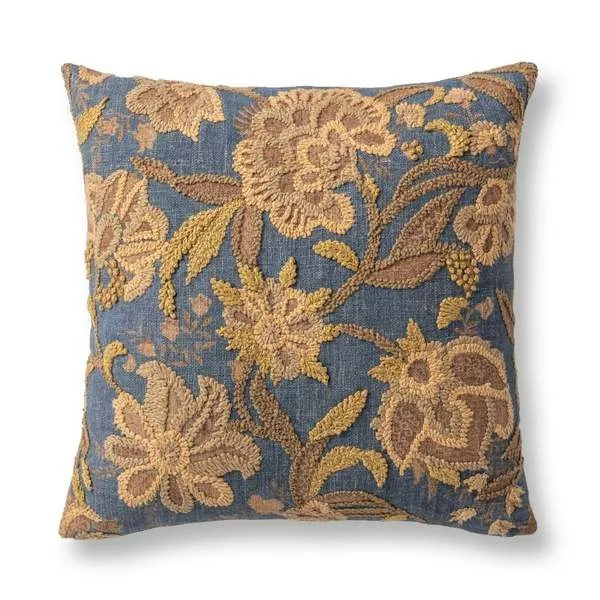 Product Image 1 for Anika Linen Blend Embroidered Throw Pillow from Classic Home