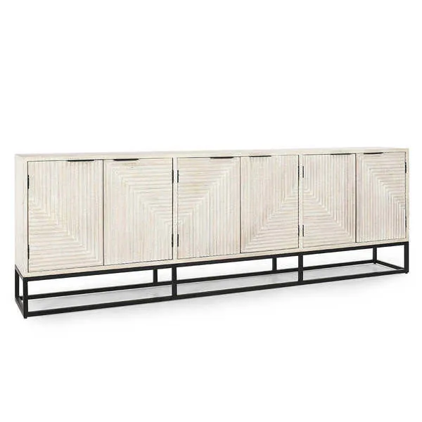 Product Image 1 for Flint Six-Door Mango Wood Sideboard from Classic Home Furnishings