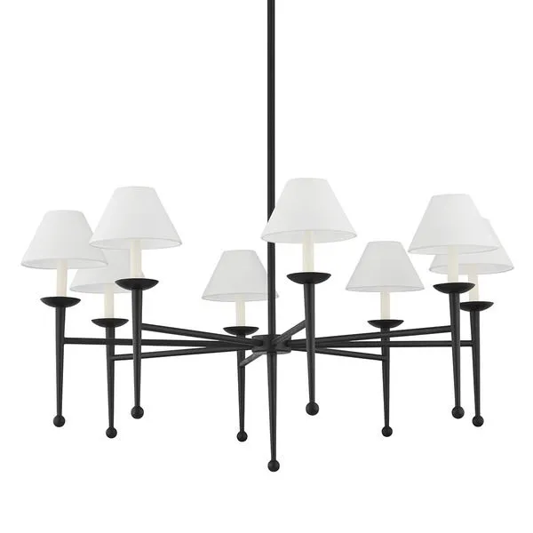 Product Image 3 for London 8 Light Chandelier from Troy Lighting