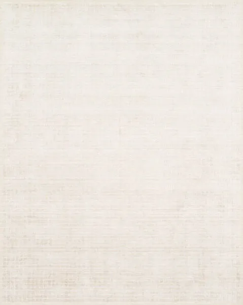 Beverly Natural Rug with a soft, natural-color rayon and wool blend and subtle linear texture