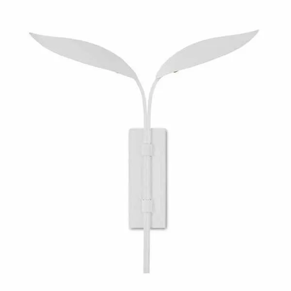 Product Image 1 for Yuriko White Wall Sconce from Currey & Company