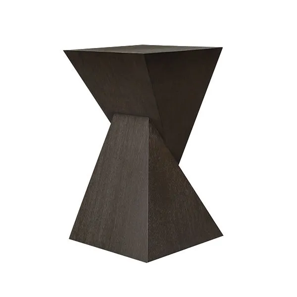 Product Image 1 for Scout Sculptural Occassional Table In Dark Espresso Oak from Worlds Away