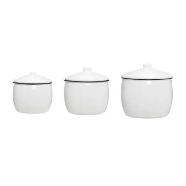Product Image 2 for White Kitchen Canister Set from Creative Co-Op