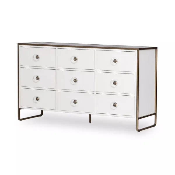 Product Image 4 for Sorella 9 Drawer Dresser Bright White from Four Hands