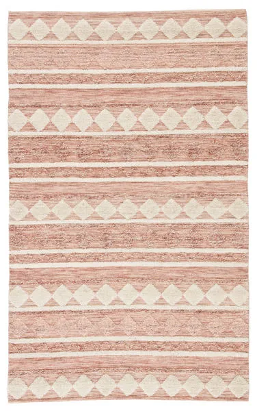 Product Image 7 for Elixir Handmade Geometric Pink/ Ivory Rug By Nikki Chu from Jaipur 