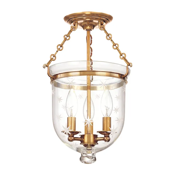 Product Image 1 for Hampton 3 Light Semi Flush from Hudson Valley
