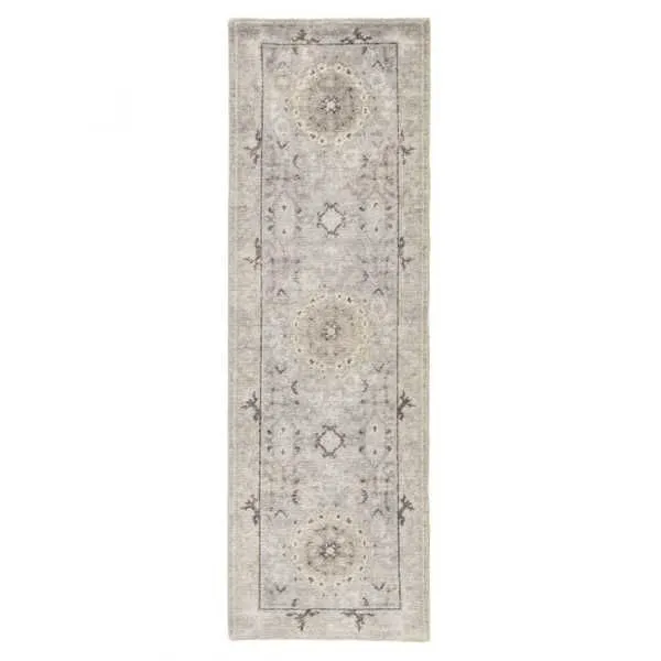 Product Image 4 for Modify Hand Knotted Medallion Gray/ Blue Rug from Jaipur 
