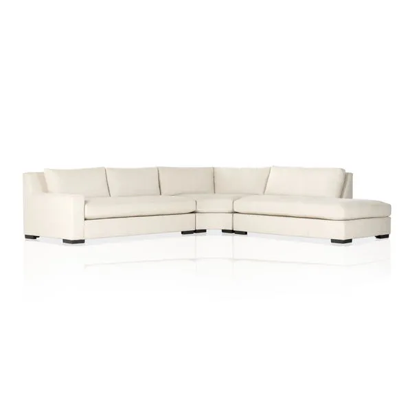 Product Image 8 for Albany White Fabric 3 Right Piece Sectional from Four Hands