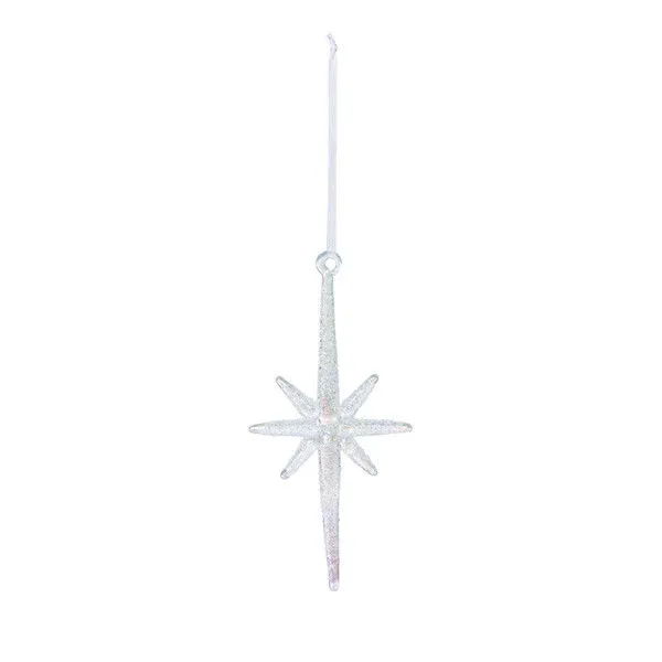Product Image 1 for Florence Blown Glass North Star Ornament, Set of 4 from Park Hill Collection