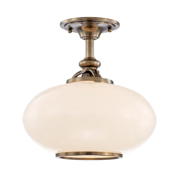 Product Image 1 for Canton 1 Light Semi Flush from Hudson Valley