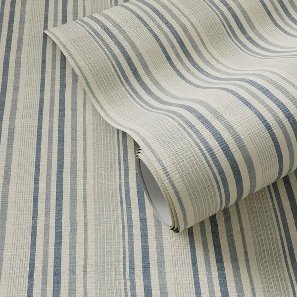 Product Image 1 for Stripe Grasscloth Wallpaper by FH Art Studio from Four Hands
