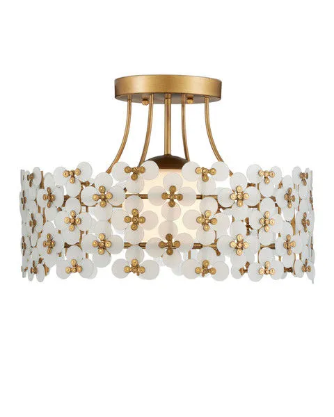 Product Image 1 for Spring Flower Semi-Flush Mount from Currey & Company