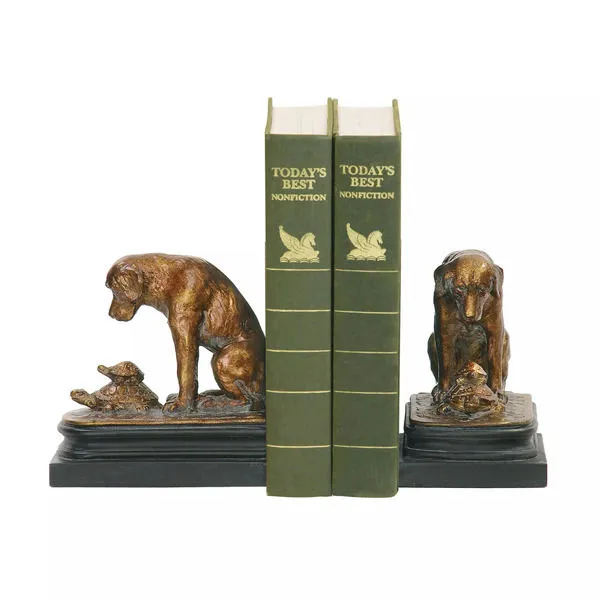 Product Image 1 for Pair Turtle And Labrador Retriever Bookends from Elk Home
