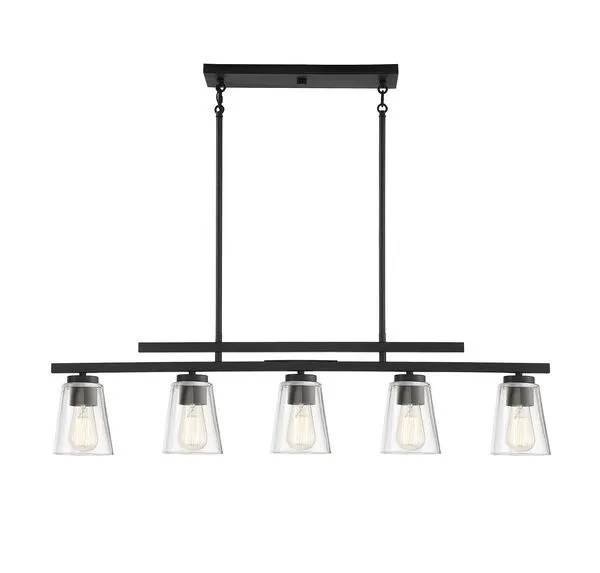 Product Image 2 for Calhoun 5 Light Linear Chandelier from Savoy House 