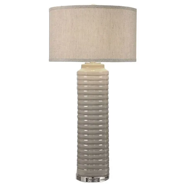 Product Image 1 for Uttermost Yana Ribbed Cylinder Lamp from Uttermost