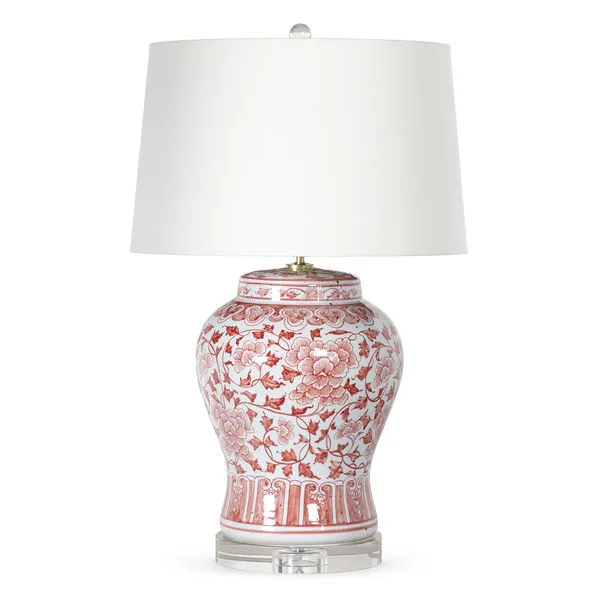 Product Image 1 for Red Ceramic Table Lamp from Regina Andrew Design