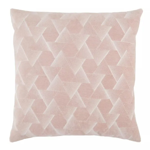 Product Image 4 for Jacques Geometric Blush/ Silver Throw Pillow 22 inch from Jaipur 