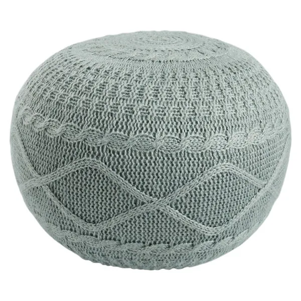 Product Image 3 for Hazel Solid Seafoam Round Pouf from Jaipur 