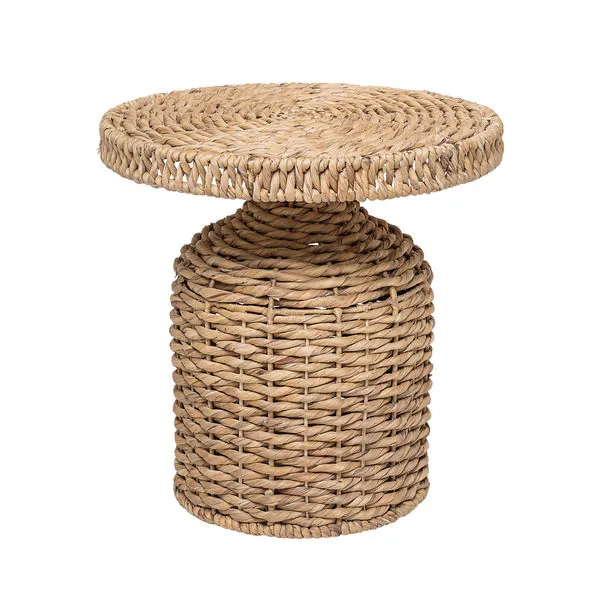 Product Image 1 for Natural Seagrass Pedestal Drum Table from Creative Co-Op