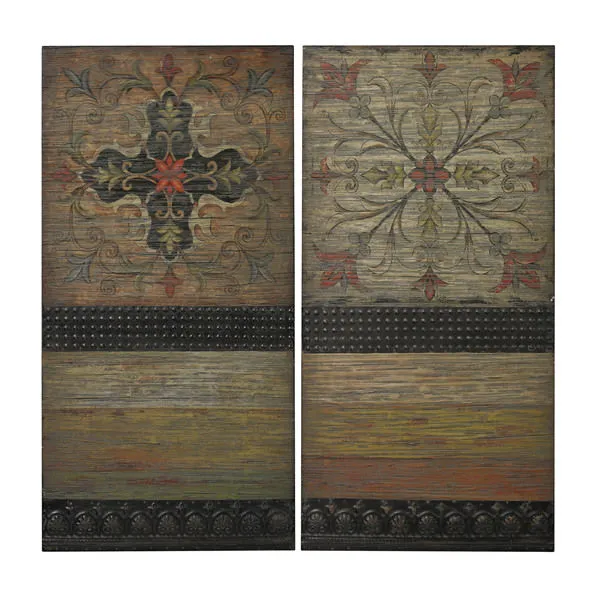 Product Image 1 for Brichell Handpainted Spanish Tiles On Wooden Panels from Elk Home