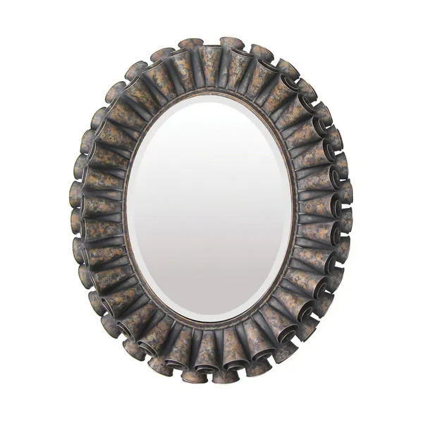 Product Image 1 for Ruffled Oval Mirror from Elk Home