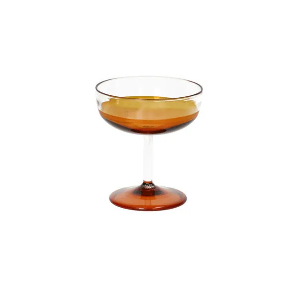 Product Image 1 for Tarifa Amber Coupe Glass 6 fl oz Borosilicate Glass from BIDKHome