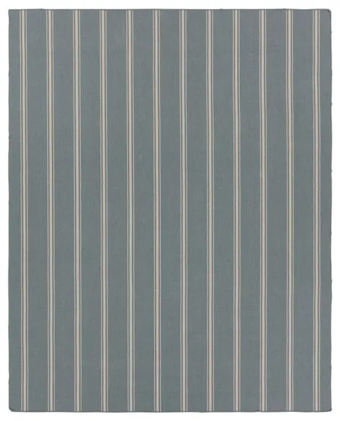 Product Image 1 for Barclay Butera by Memento Handmade Indoor / Outdoor Striped Slate / Ivory Rug 2' x 3' from Jaipur