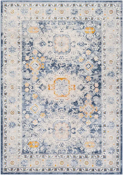 Product Image 7 for Porto Dark Blue / Orange Rug from Surya