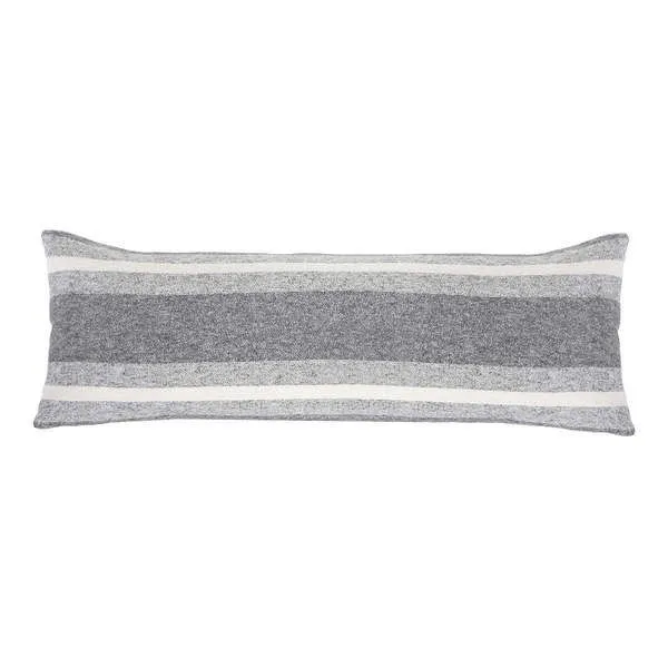 Product Image 1 for Alpine 14" x 40" Decorative Body Pillow with Insert - Grey /  Ivory from Pom Pom at Home
