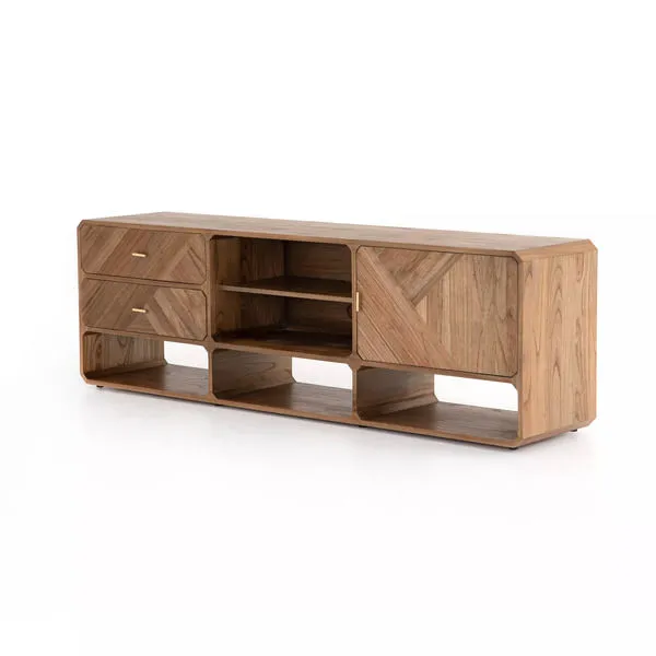 Product Image 8 for Caspian Media Console Natural White Ceda from Four Hands