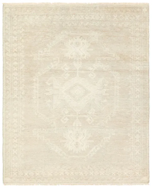 Product Image 1 for Vavite Handknotted Medallion Tan / Cream Rug from Jaipur
