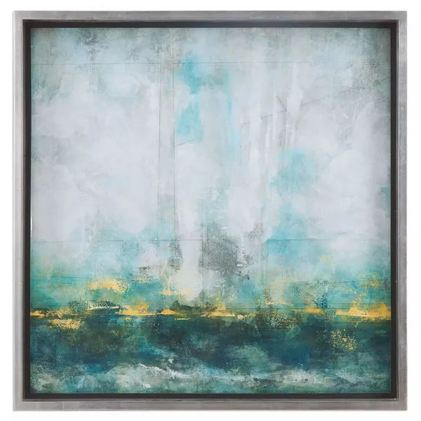 Product Image 2 for Uttermost Aqua Blue Abstract Art from Uttermost