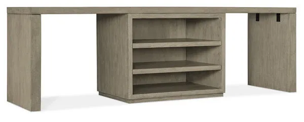 Product Image 1 for Linville Falls 96" Desk with Centered Open Desk Cabinet from Hooker Furniture