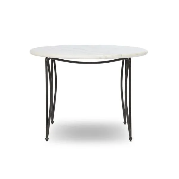 Product Image 1 for Idalia White Marble Outdoor Dining Table-42" from Four Hands