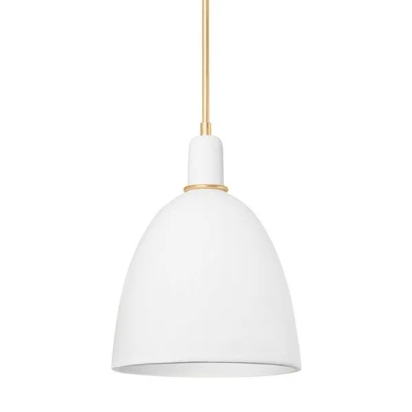 Product Image 1 for Copake 1-Light Matte Ivory Ceramic Pendant from Hudson Valley