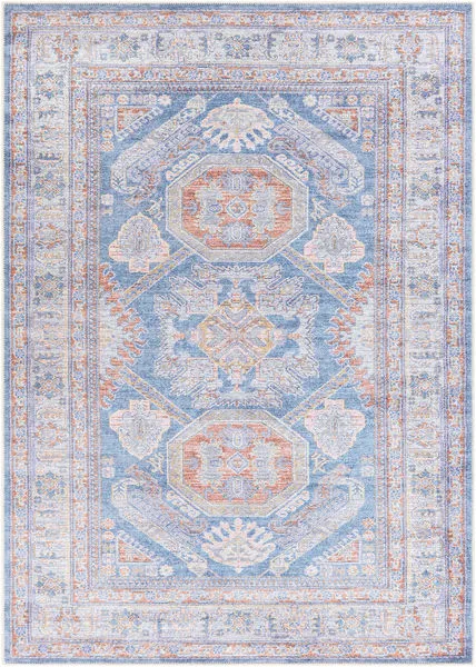 Product Image 4 for Amelie Blue / Burnt Orange Rug from Surya